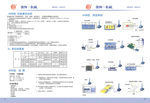 性能表说明单位换算规格和用途举例